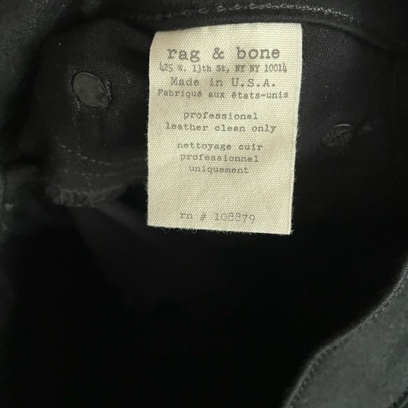 Rag & Bone Samurai Leather Patch Leggings Womens Size 28 - Picture 6 of 6